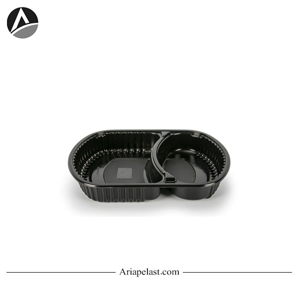 ظرف هلالی دو خانه 602 مهرپارسا ( 200 عددی )